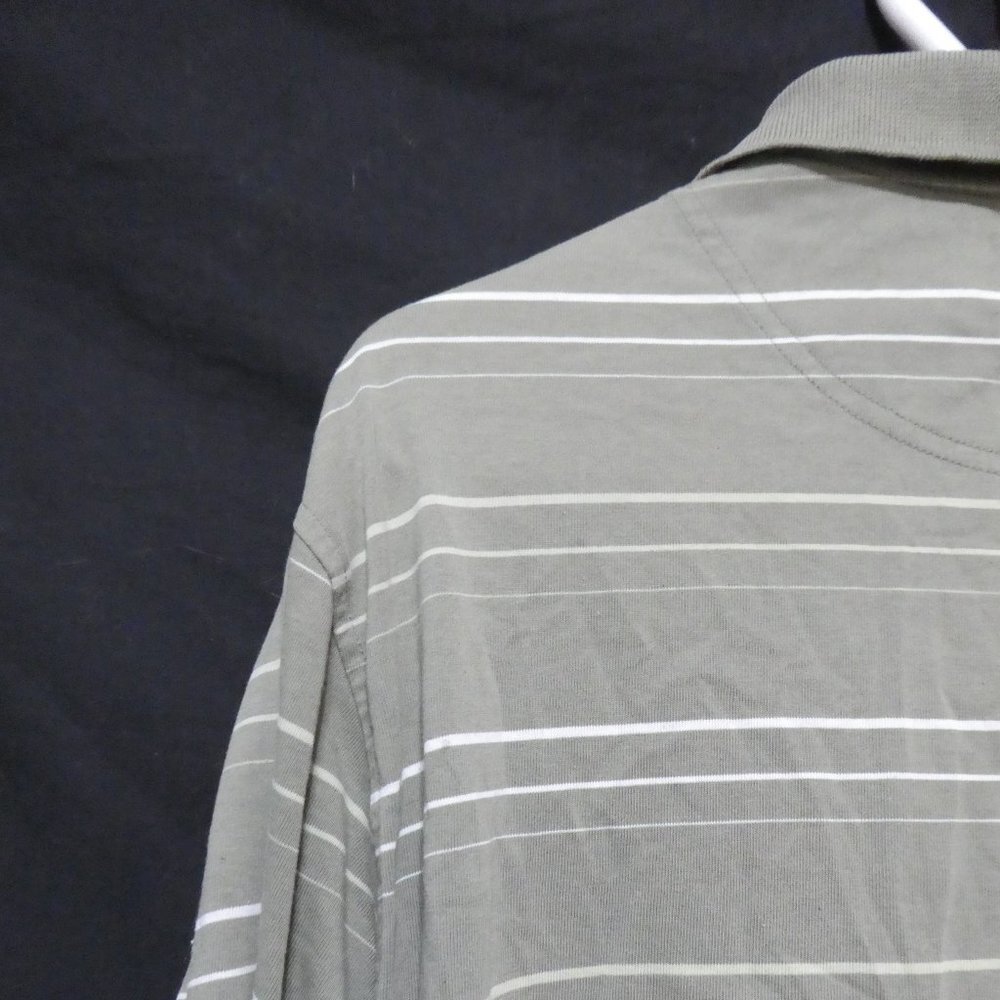 ARNOLD PALMER | large 44 | Striped Long Sleeve Polo Shirt - Picture 10 of 16